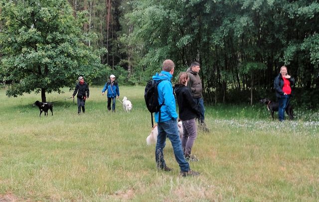 Wandern zum zweiten Teil der Übungen Wandern zum zweiten Teil der Übungen