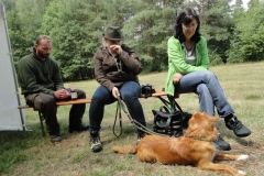 Begleithundetrainerin Heike mit "Lehrling"