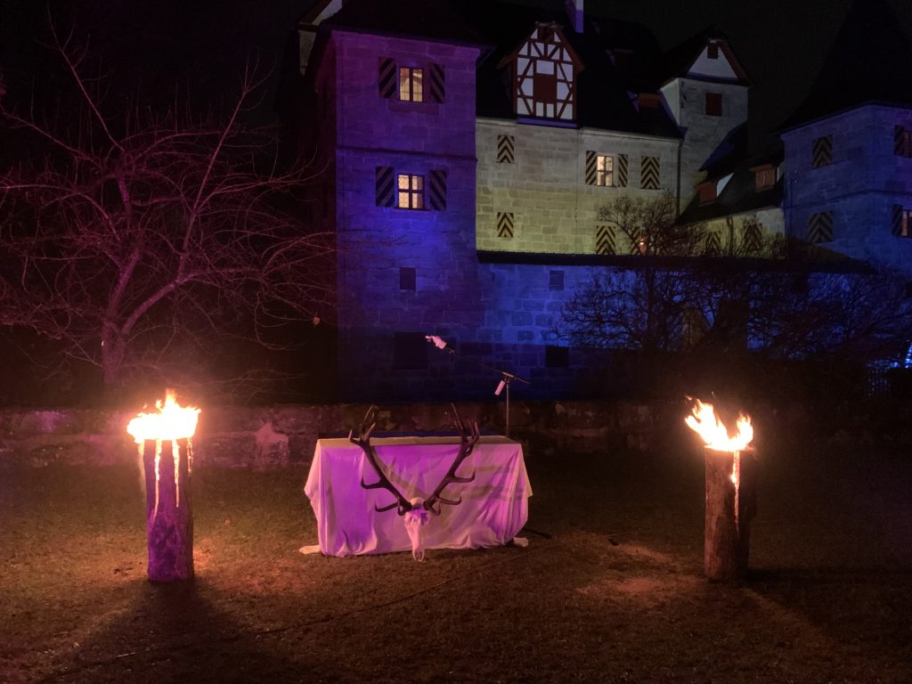 Jägergottesdienst auf Schloss von Petz